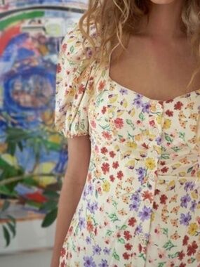 ZARA Floral‎ Print Dress Small